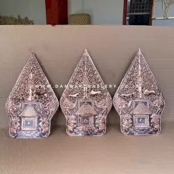Kerajinan Gunungan Wayang Tembaga